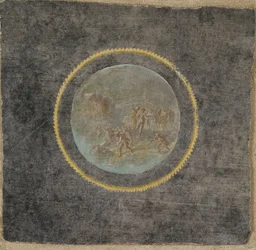 Fragmento de afresco com Herakles e Hesione